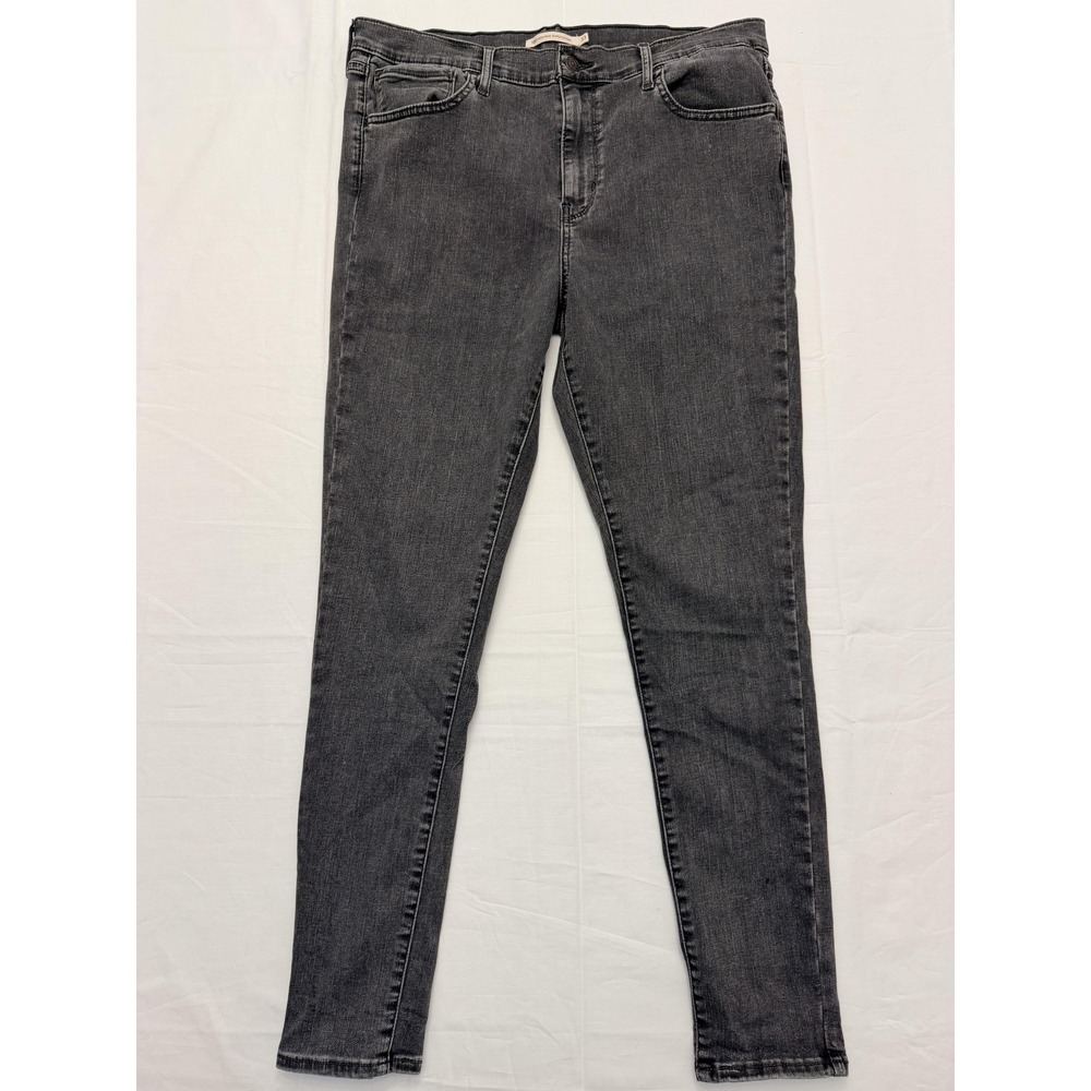 Levis 720‎ High Rise Super Skinny Jeans Womens 33 Charcoal Wash Stretch 33x30
